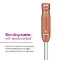 thumbnail image 3 of New House Kitchen Immersion Hand Blender 2 Speed Stick Mixer with Stainless Steel Shaft & Blade, 300 Watts Easily Food, Mixes Sauces, Purees Soups, Smoothies, and Dips, Copper, 3 of 3