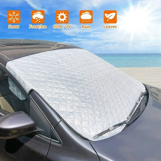 Sonnenschutz Auto Frontscheibe, Windschutzscheibe Sonnenschutz, UV-Schutz  für Sommer, Sonne, Staub, Schnee, EIS, Frost, Faltbare Abnehmbare, Passend