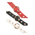 thumbnail image 5 of INSPIRE CHIC Women's Studded Grommet Circle Metal Buckle Leather Belt Black+Red+White Up to 35 inches, 5 of 6