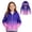 Navy Blue Gradient, variant on Kids Waterproof Rain Jackets Lightweight Raincoats Knitted Mesh Lining Hooded Windbreaker for Boys Girls 2-9Y