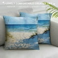 thumbnail image 3 of Sheronv Impressionist Painting Graphic Decorative Cushion Throw Pillow Cover for Home Couch Living Room Bed Sofa - Soft and Durable Summer Pillowcase 1pc 18x18in, 3 of 5