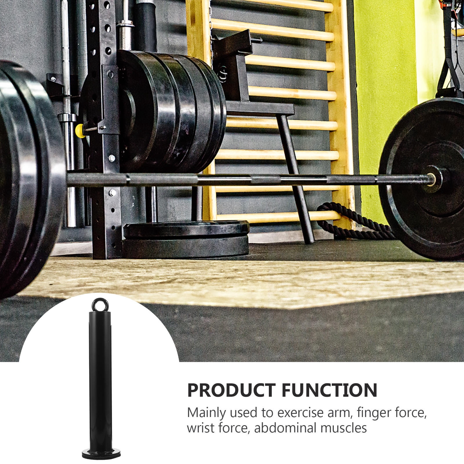 RENACLIPY Fitness Equipment Barbell Holder Rack Attachment Black Weight Lifting Rack