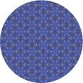 thumbnail image 1 of Ahgly Company Indoor Round Patterned Sapphire Blue Area Rugs, 4' Round, 1 of 6