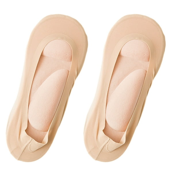 Forros de corte bajo Sonducket color de piel calcetines invisibles antideslizantes Talla 39-42