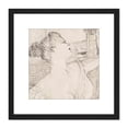 thumbnail image 1 of Toulouse Lautrec Subra De Lopera 1895 8X8 Inch Square Wooden Framed Wall Art Print Picture with Mount, 1 of 4