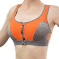 thumbnail image 1 of DPTALR Soutiens-Gorge de Sport pour Femmes Mode Sans Armatures Fermeture Éclair avant Anti-Chute sous-Vêtements de Course, 1 of 9