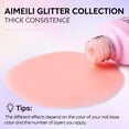 thumbnail image 6 of AIMEILI Gel Nail Polish Nude Glitter Color Gel Polish Soak off LED Skin Tones Nail Gel Polish Manicure Home DIY Nail Art Gift for Women Holidays-557 10ml, 6 of 6