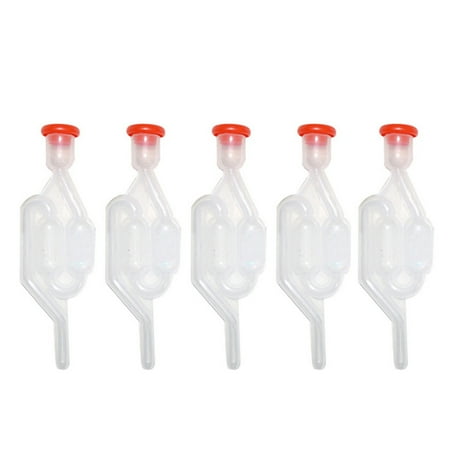 

Seal Valve S-Shape One-Way Exhaust Twin Bubble Grommet Beer Wine Tools Brew Wine Ferment Distiller Tools