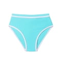 thumbnail image 3 of Dakiuu Girls Swim Bikini Bottoms Color Block Quick-Dry Rash Guard Swimsuit Girls' Low Rise Swimming Brief Suit for Beach Pool, 3 of 3