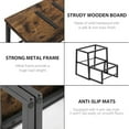 thumbnail image 5 of BTY2 Step Stools for Adults & Kids, Heavy Duty 2-in-1 Stepping Stools Adjustable Retractable Wooden Stool, Metal Frame, Non-Slip Bedside Foot Stool, for Bed, Kitchen, Bathroom, RV Step - Rustic Brown, 5 of 8