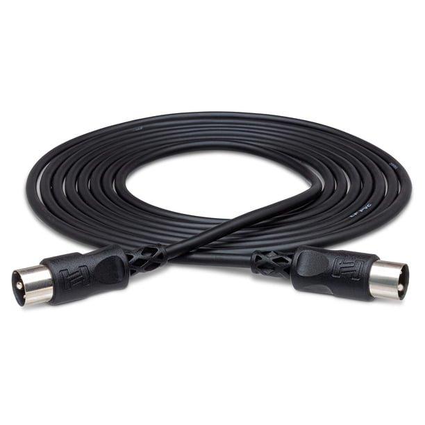 Cable MIDI Hosa Technology MID315 de 30 cm, 5 pines, DIN a la misma distancia