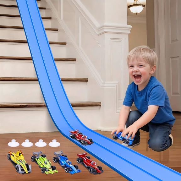 Pista de carreras flexible FUTESI 4,5 m, para coches 1/64