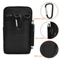 thumbnail image 6 of Multipurpose Cell Phone Carrying Pouch Crossbody Shoulder Bag Purse for iPhone 11 Pro Max Xs Max Xr X 8 7 Plus Galaxy Note 20 Ultra Note 10 Plus S20 S10 Plus, 6 of 7