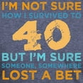 thumbnail image 3 of CafePress - 40Th Birthday Survival T Shirt - Mens Tri-blend T-Shirt, 3 of 4