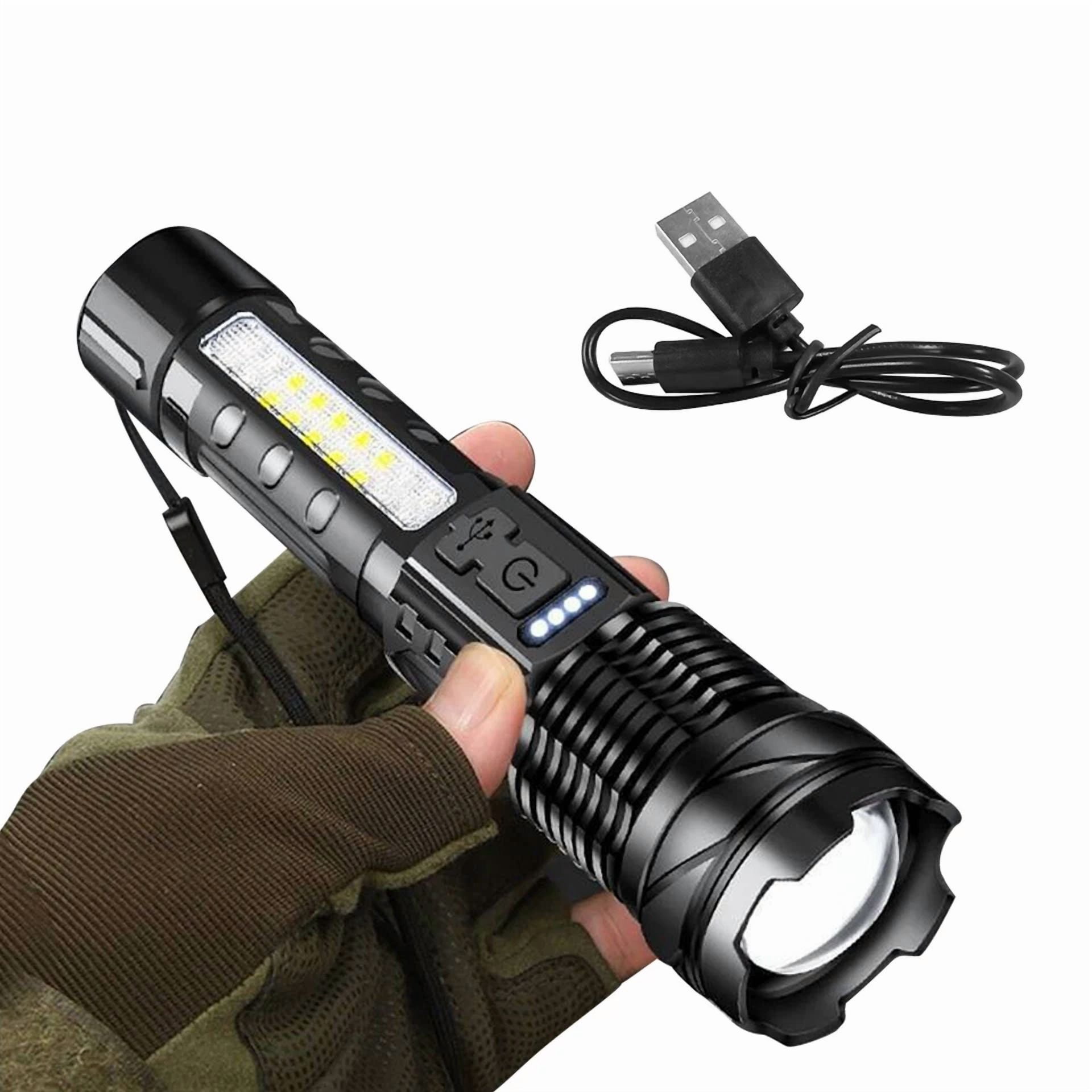 Super Bright 22000000Lm Led Flashlight High Powered Torch Usb Rechargeable Lamp