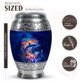 thumbnail image 2 of JAGASY Dolphin Memorial Small Urn for Ashes for Women, Blue Urns for Ashes Keepsake, Colorful Decorative Urns for Daughter, Coral Reef Burial Cremation Urn for Son, (3 Inch), 2 of 7
