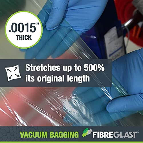 Fibre Glast Stretchlon 200 Bagging Film, 3 Yards – Elite Lab Vacuum Bagging Supplies, Degassing Chambers & Vac Purge Kits – Seal & Stabilize Carbon, Fiberglass, Epoxy, Resin Compos