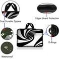 thumbnail image 2 of LSS 13.3 inch Laptop Sleeve Bag Carrying Case with Handle for 13.3" 13" 12.1" 12" Apple MacBook,, Acer, Dell, Hp, Sony, Tornado White and Black Swirl, 2 of 4