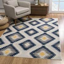Rug Branch Contemporary Boho Blue Grey Indoor Area Rug - 8x10