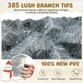 thumbnail image 4 of Resenkos 5-Ft Artificial Christmas Tree with Warm White LED Lights - Silver, 4 of 8