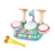 thumbnail image 2 of Batería para niños con micrófono. Batería para niños. Juguete de aprendizaje preescolar. Musical para bebés. Azul, 2 of 9