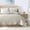 Beige-Full/Queen(90" x 96"), variant on Quilt Size Aqua Blue Lightweight For Summer Ultra-soft Microfiber Modern Style Quilted Clouds Pattern Bedspread Quit Set 2 Pieces (1 And 1 Pillow Sham)