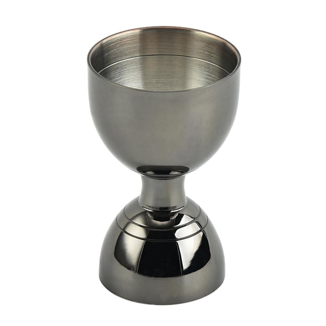 Vaso medidor de acero inoxidable, medidor de cóctel, utensilios para mezclar Negro
