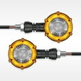 thumbnail image 4 of Ladcaser 2pcs Motorcycle Led Turn Signal 12v Retro Dual-color Signal Indicator Lamp Modified Parts For Electric Bike, 4 of 8