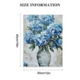 thumbnail image 2 of Nawypu  Hydrangeas Canvas Wall Art - Hand Painted Large Blue Floral Paintings for Living Room and Bedroom Decor, 2 of 5