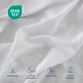 thumbnail image 6 of Sleep Zone Queen Washed Comforter Set, 3 Pieces Lightweight Breathable Fluffy Bedding Set, White, 6 of 6