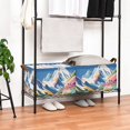 thumbnail image 3 of Yayeee Foldable Storage Basket for Shelves with Handles Waterproof Cloth Bins, Abstract Snow Mountain, 3 of 7