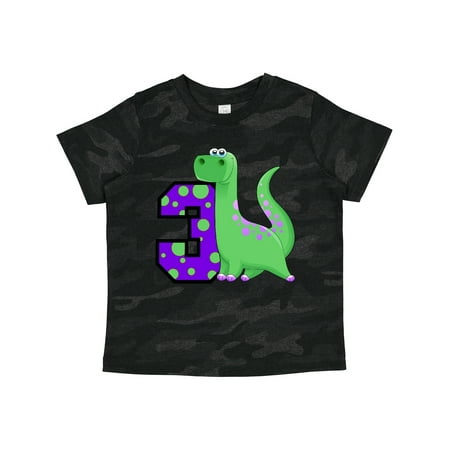 

Inktastic Dinosaur 3rd Birthday Gift Toddler Boy or Toddler Girl T-Shirt