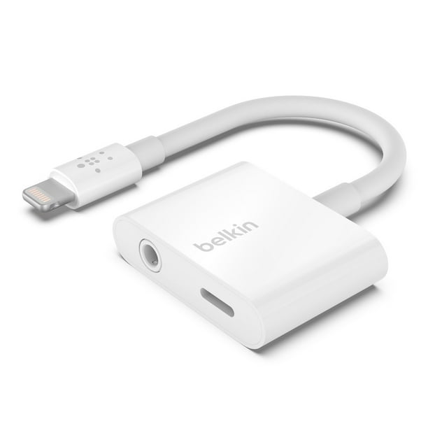Belkin Connect 3 5mm Audio Charge Rockstar For Iphone Charger Amp Headphones White Walmart Com Walmart Com
