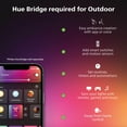 thumbnail image 3 of Lámpara de pared inteligente para exteriores Philips Hue Inara Black, paquete de 1, 3 of 8