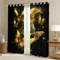 thumbnail image 2 of Castle Fairy Flying Butterflies Curtains Pack Of 2 (42X84 Each) for Women Men Teens,Golden Glitter Curtains Blackout,Sparkling Sequin Bedroom Curtains,Super Cozy Room Decor, 2 of 6