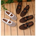 thumbnail image 2 of Mesh Ballet Flats for Women Breathable Fishnet Flats with Buckle Casual Work Shoes, 2 of 3