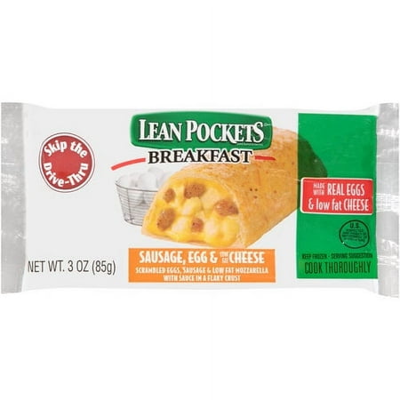 Lean Pockets Sandwich Sausage Egg + Chse