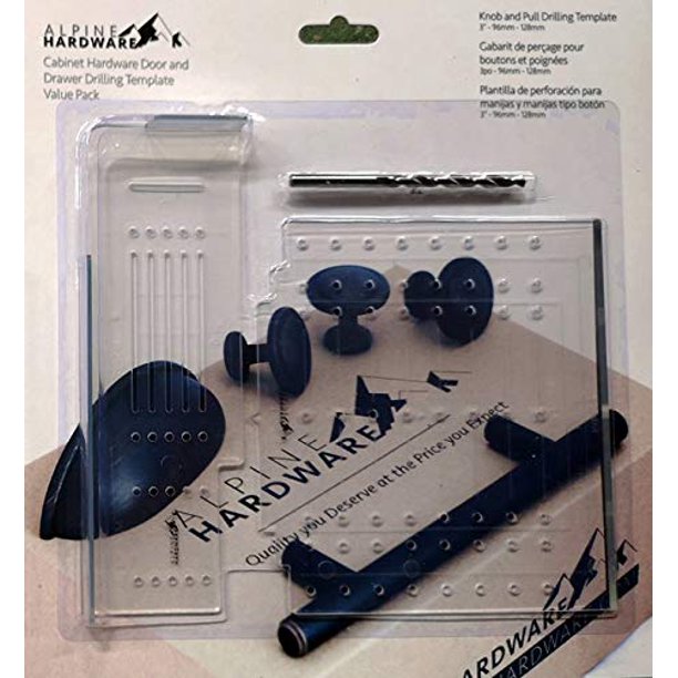 Alpine Hardware T-Bar Handle Pull Drill Mounting Template for Cabinet ...