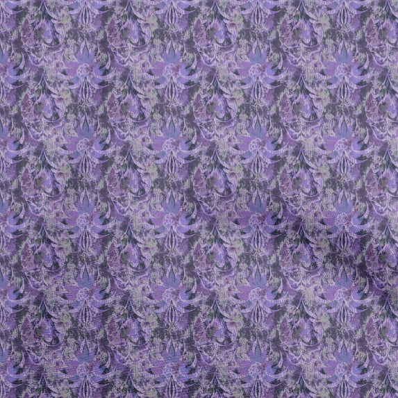 oneOone Cotton Poplin Purple Fabric Abstracts Diy Clothing Quilting Fabric Print Fabric By Yard 42 Inch Wide
