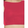 thumbnail image 4 of eloria Women's Blouse Tie Up And Backless Top Color: Fushia Pink | Size: 36, 4 of 5