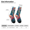 thumbnail image 2 of Fotbe Romantic Flamingo Pair Calcetas Largas con Estampado para Hombre y Mujer – Calcetas de Compresión Transpirables y Elásticas, Viajar y Uso Diario Talla 5-11, 2 of 6