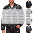 thumbnail image 2 of Zpzdpjkx Mens Sequin Bomber Jacket Side Zipper Pockets Lightweight Stage Party Street Fashion Casual Outerwear for Men, 2 of 5