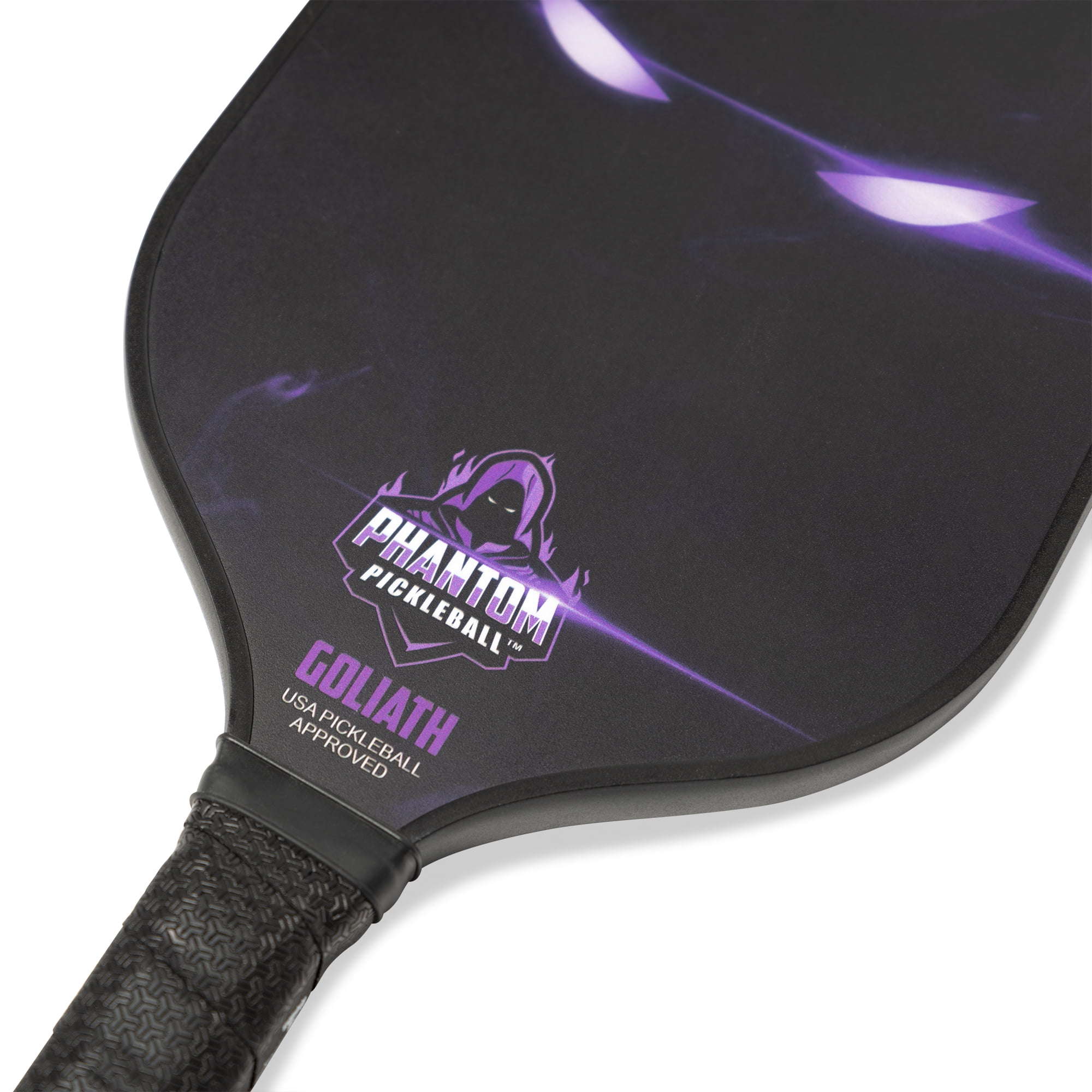 Phantom Pickleball - Goliath (Purple) 16mm T800 Carbon Fiber Pro Pickleball Paddle with Cover