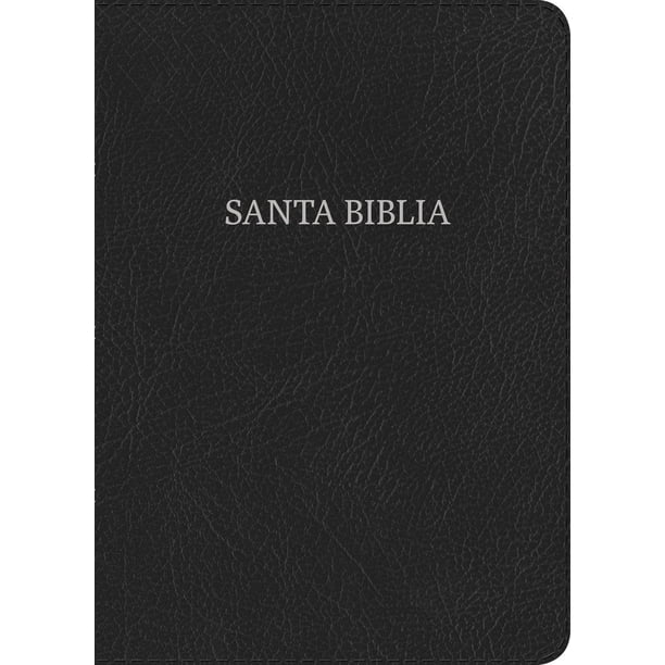 Piel regenerada negra con estampado Super Giant de Bible B&H Espanol NVI