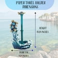 thumbnail image 4 of Nautical Paper Towel Holder with Sea Turtle and Ocean Wave Design for Beach-inspired and Decorative Kitchen DÃ©cor - Coastal-Inspired Freestanding & Tabletop Kitchen Accesorries and Marine Life Theme, 4 of 7
