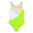 thumbnail image 4 of Jizyo Kids Girls Sleeveless Shiny Sequins Ballet Leotard Faux Diamonds Gymnastics Jumpsuit Dancewear Fluorescent Yellow 8, 4 of 5