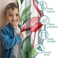 thumbnail image 3 of Blackout Kids Curtains,Flamingos with Tropical Leaves Childrens Insulated Curtains Set Of 2,Bedroom Essentials,Toddler Room Decor 42x63in(106x160cm), 3 of 4