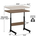 thumbnail image 3 of HadinEEon Adjustable Laptop Desk on Wheels, Bronze, 3 of 7