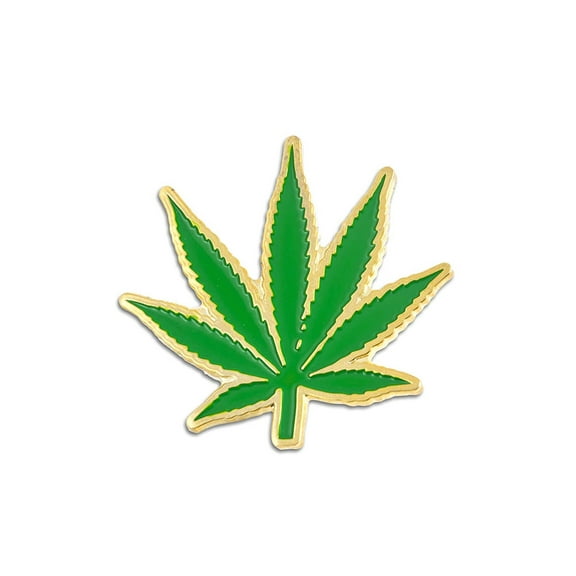 MD® Hemp Leaf Pin Green