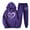 Purple, variant on yievot Two Piece Outfits Women Valentines Day Printed Lounge Matching Sets Casual Jogger Sweatsuits Hoodie and Sweatpants Set